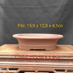 Chậu Oval miệng loe; màu cánh dán OV011