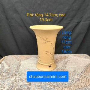 Chậu ốngquyển điêu khắc thủ công T039