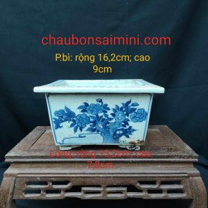 Chậu sứ cũ cao cấp, lành lặn; mô phỏng theo công nghệ thời nhà Thanh V024