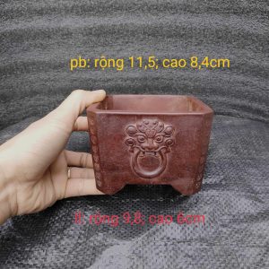 Chậu cát tím đã qua sử dụng còn lành lặn; khoảng thập niên 80 - 90 V026