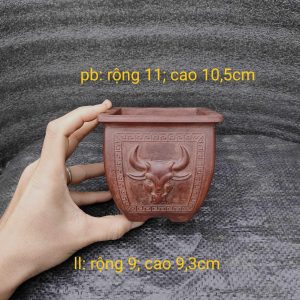 Chậu cát tím "Nghưu khí kình thiên" đã qua sử dụng khoảng thập niên 80 - 90 V027