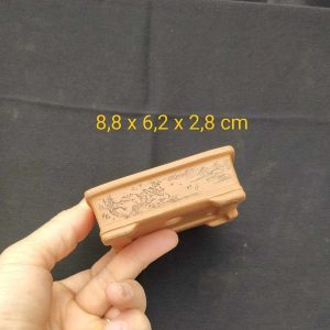 Chậu chữ nhật điêu khắc thủ công T030