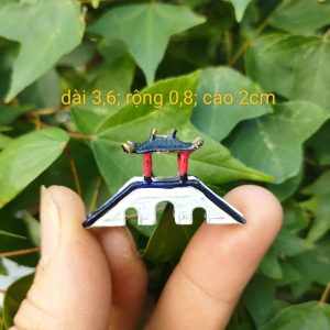Mô hình cầu, có mai che deco, làm tiểu cảnh MH005