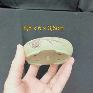 Chậu oval điêu khắc thủ công; size nhỏ OV018