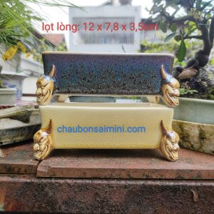 Bộ chậu chữ nhật chân ma (CN048)