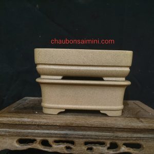 Bộ chậu tử sa màu xám; nguyên khoáng; sản phẩm gia công tỉ mỉ (CN026)