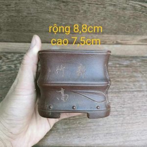 Chậu cát tím đã qua sử dụng, còn lành lặn; khoảng thập niên 80 - 90 V044