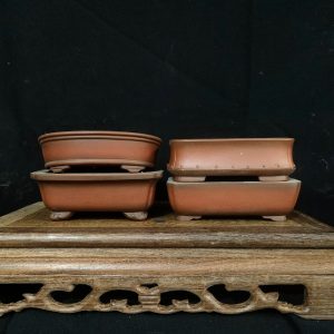 Bộ chậu mini màu cánh dán; chế tác thủ công (B009)