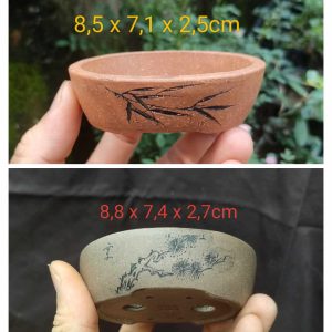 Chậu oval điêu khắc thủ công; quặng thô nguyên bản; size rất nhỏ (OV019)